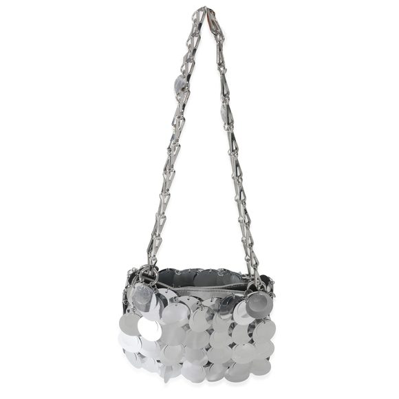 Paco Rabanne Silver Disk 1969 Sparkle Nano Bag - Picture 3 of 8